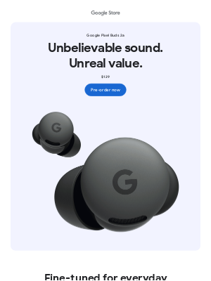 Google - Introducing Google Pixel Buds 2a