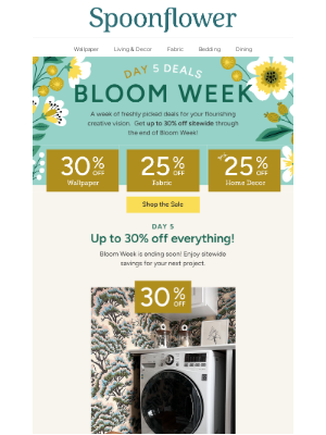 Spoonflower - Bloom Week Day 5 deals