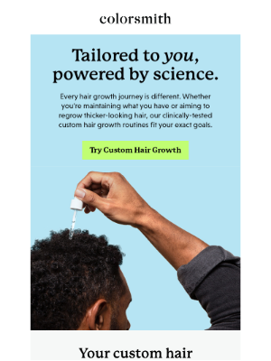 Colorsmith - Your system for hair growth. 🎯