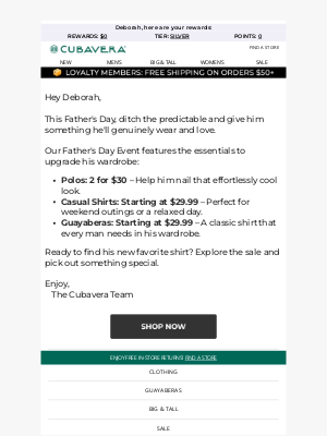 Perry Ellis - The Father’s Day Event Has Arrived!