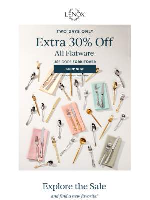 Oneida - Fork It Over—Extra 30% Off Flatware!