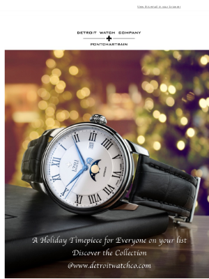 Detroit Watch Company - Timepiece for the Holidays