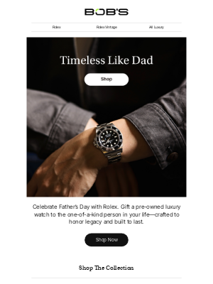 Bob's Watches - Celebrate Legacy With A Gift To Remember
