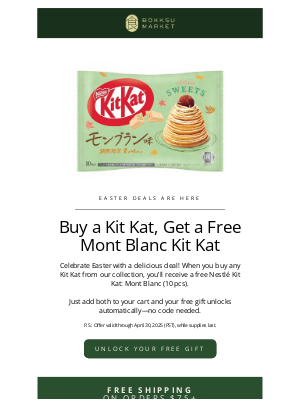Bokksu - 🍫 Unlock a Free Kit Kat Mont Blanc