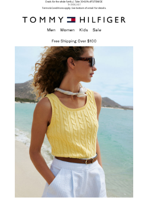 Tommy Hilfiger - Classic summer cable knits in airy cotton? Cool.