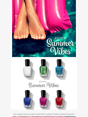 Zoya Nail Polish - Summer Vibes: Poolside Curation