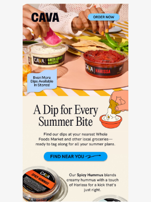 CAVA - Take CAVA's dips anywhere