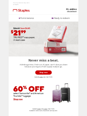 Staples - *knock knock* 🚪 Savings are here!