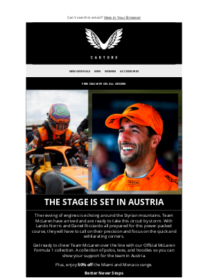 Castore - Castore x McLaren | The Next Grand Prix Is Nearly Here