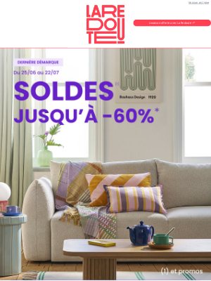 La Redoute (France) - Dernière démarque | Jusqu’à -45% sur la déco ! 😍