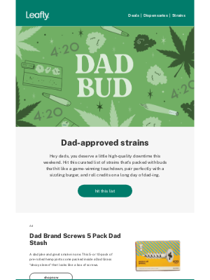 Leafly - Dad-approved cannabis strains 🔨
