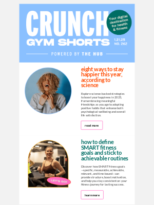 Crunch Fitness - 🌟 Stay Happier in 2025: Science-Backed Tips Inside!