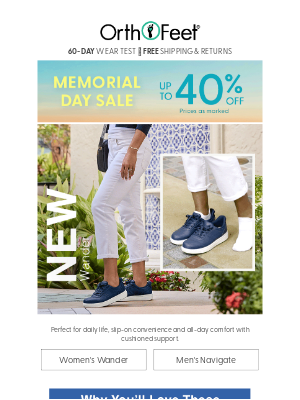 Orthofeet - Pure Relief in Classic Leather Sneakers