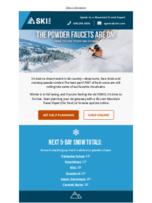 Ski - We heard you like fresh powder