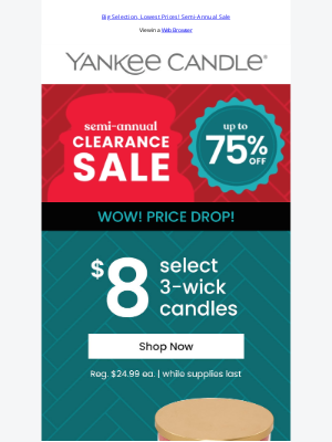 The Yankee Candle Company - WHAT!? 3-Wick Candles Just $8? 🙊 Don't Wait!