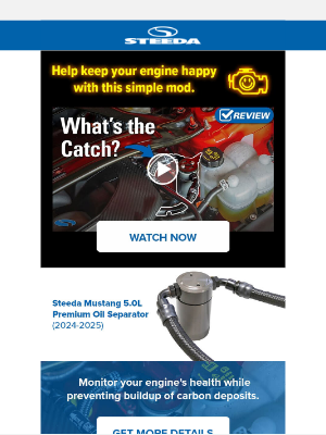 Steeda Autosports - Keep Your Engine Happy with this Simple Mod!