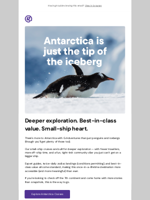 G Adventures - Why book Antarctica with G? Let’s break the ice