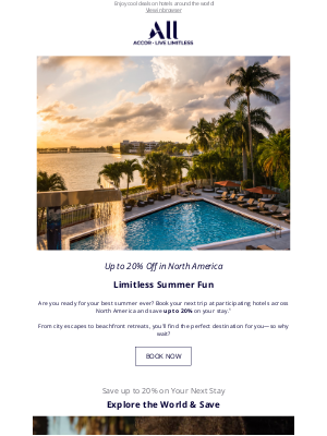 Accor Hotels - Save on your summer escape, Cynthia 🌅