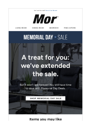 Mor Furniture for Less - Wait, it's not over?