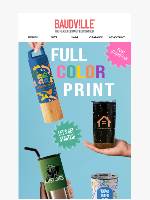Baudville - Get Your Full Color Prints Done Quick!
