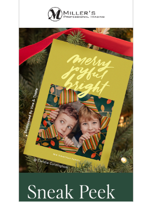 Miller's Print - new for the holidays...