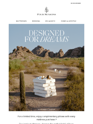 Four Seasons Hotels and Resorts - Complimentary pillows ends soon*