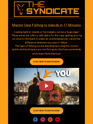 Fox International - Master Carp Fishing to Islands in 17 Minutes