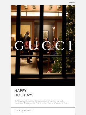 Holiday Wishes from Gucci with Love