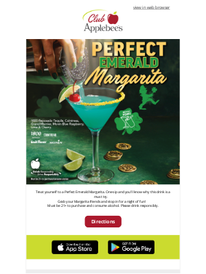 Applebee's - 🍹💚 The Perfect Emerald Margarita Has Arrived! 💚🍹