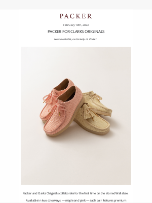 Packer - Now Available: Packer for Clarks Originals Wallabee