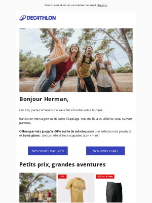 Decathlon (France) - Les bons plans de l'été ☀️
