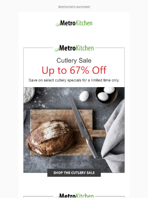 MetroKitchen - Up to 67% Off Select Cutlery + FREE Shipping!