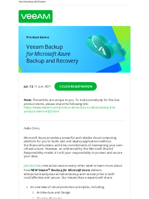 Veeam Software - [Virtual demo] Ask your questions about Veeam Backup for Microsoft Azure