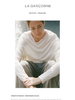 La Gar̤onne - Season in Transition — New Sweaters to Love + Shop Daily New Fall Arrivals