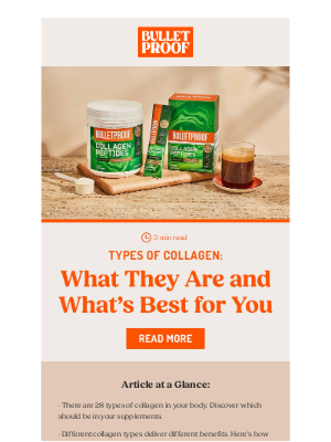 BULLETPROOF Inc - The Different Types of Collagen
