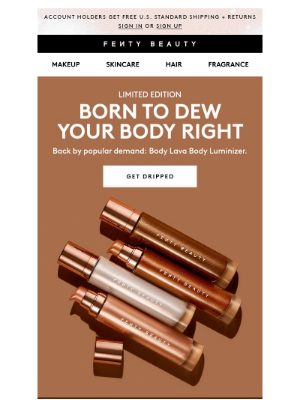 Fenty Beauty - ✨ Body Lava Body Luminizer is baaack ✨