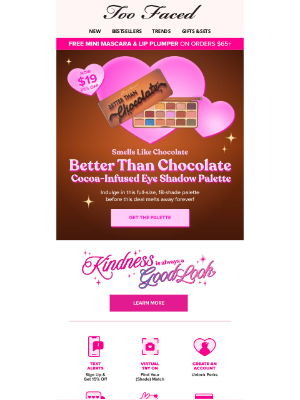 Too Faced Cosmetics - Better Than Chocolate… and 65% Off 🍫