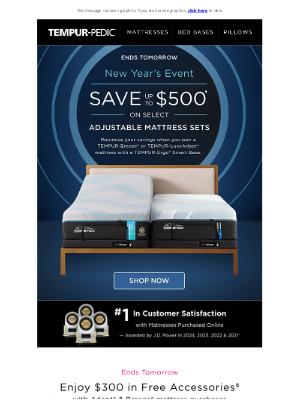 Tempur-Pedic - Ends Tomorrow – Save $500 during our New Year’s Event