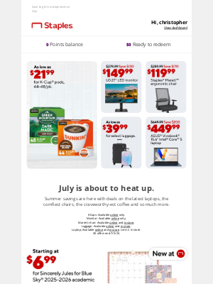 Staples - Reveal these summer scores in 5… 4… 3… 2… 1…