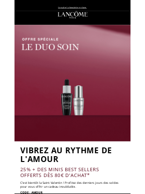 Lancôme (France) - VIBREZ AU RYTHME DE L'AMOUR 💓