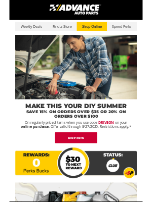 Advance Auto Parts - Deals to Tackle Your DIY Projects