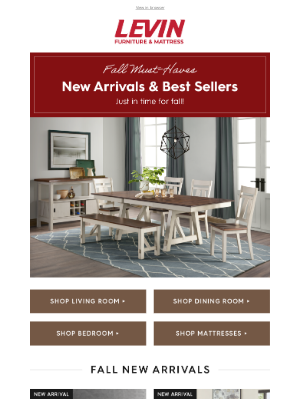 Levin Furniture - New Arrivals & Bestsellers for Fall | Win Concert Tickets!