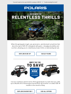 polaris - Experience the Heart-Pounding Excitement of RZR XP