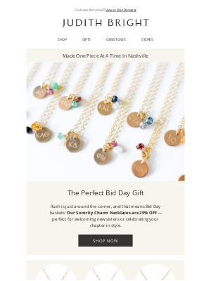 Judith Bright Jewelry - 💎 Bid Day Bling