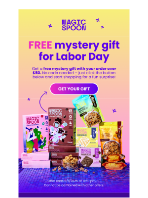 Magic Spoon - This long weekend, get a FREE mystery gift 👀
