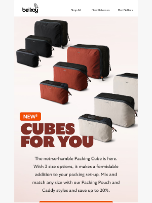 Bellroy - New: Lite Packing Cubes