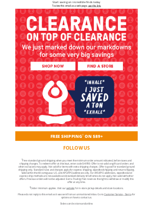 T.J. Maxx - Clearance: The prices just went lower​