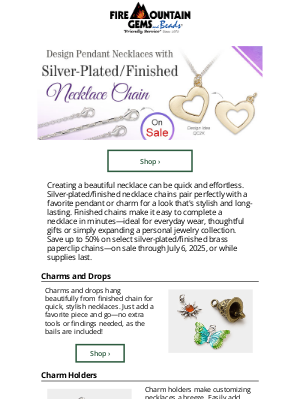 Fire Mountain Gems and Beads - Your Shortcut to Stunning Pendant Necklaces