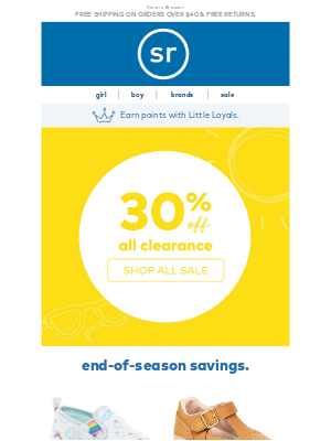 Stride Rite - Sun & Save! EXTRA 30% off all clearance