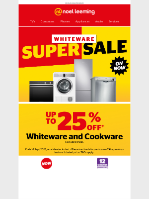 myNoelLeeming (New Zealand) - Whiteware Super Sale ends soon!